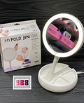 specchio con luce led richiudibile