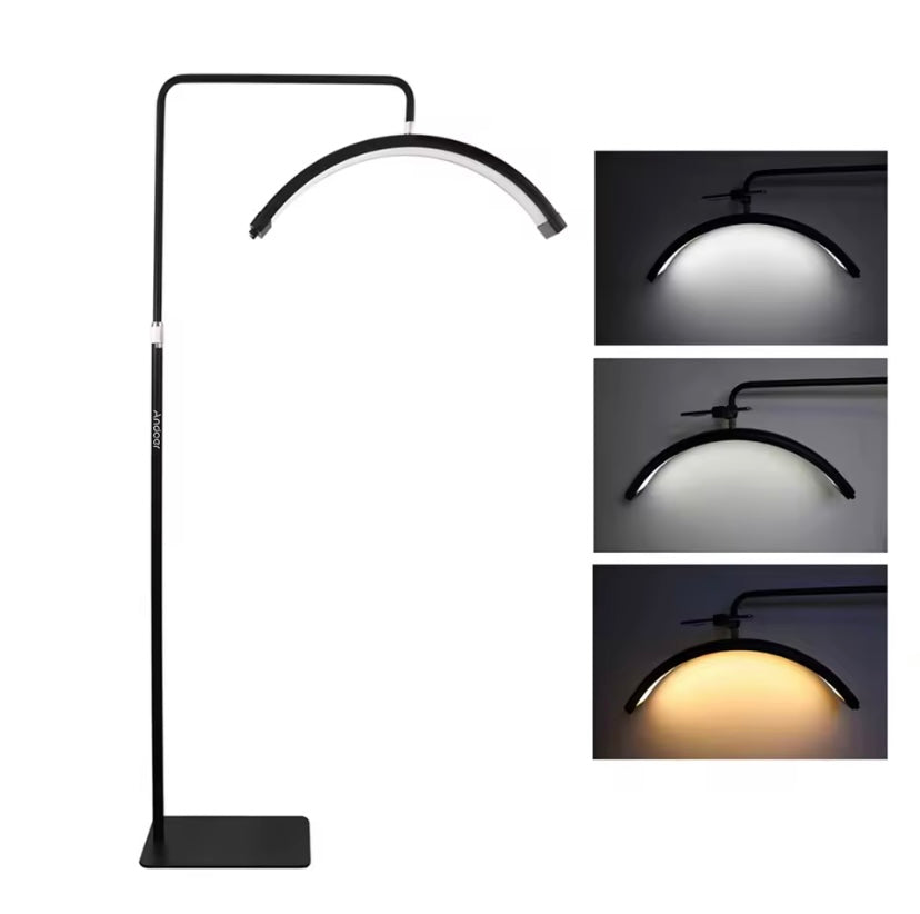 Lampada Da Pavimento Curva Moon Light