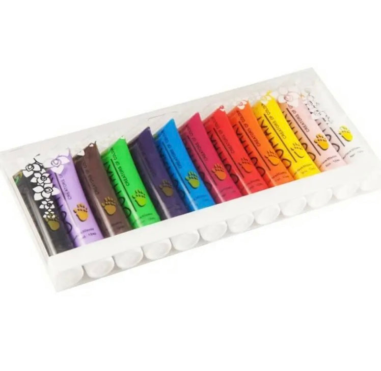 Kit 12 Colori Acrilici per micropittura