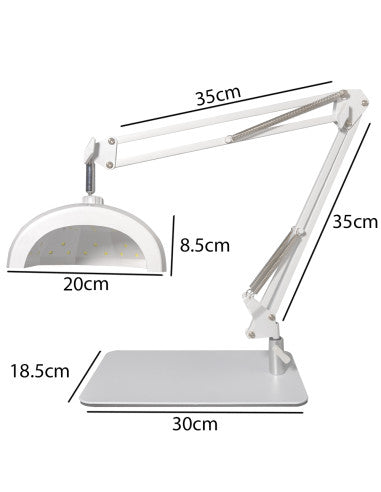 Lampada Led 48w per pedicure con base e stativo regolabile