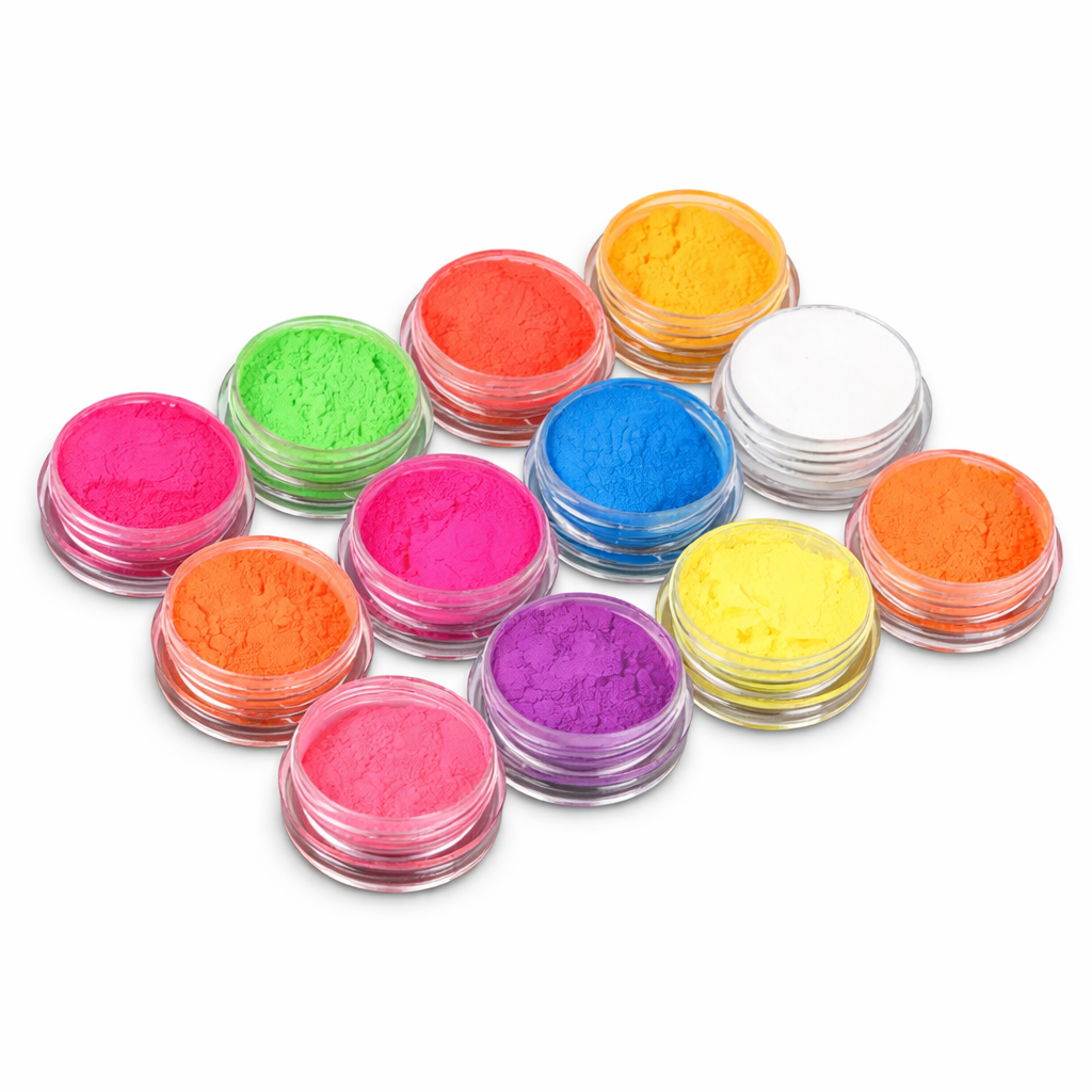 set 12 pz pigmenti fluo