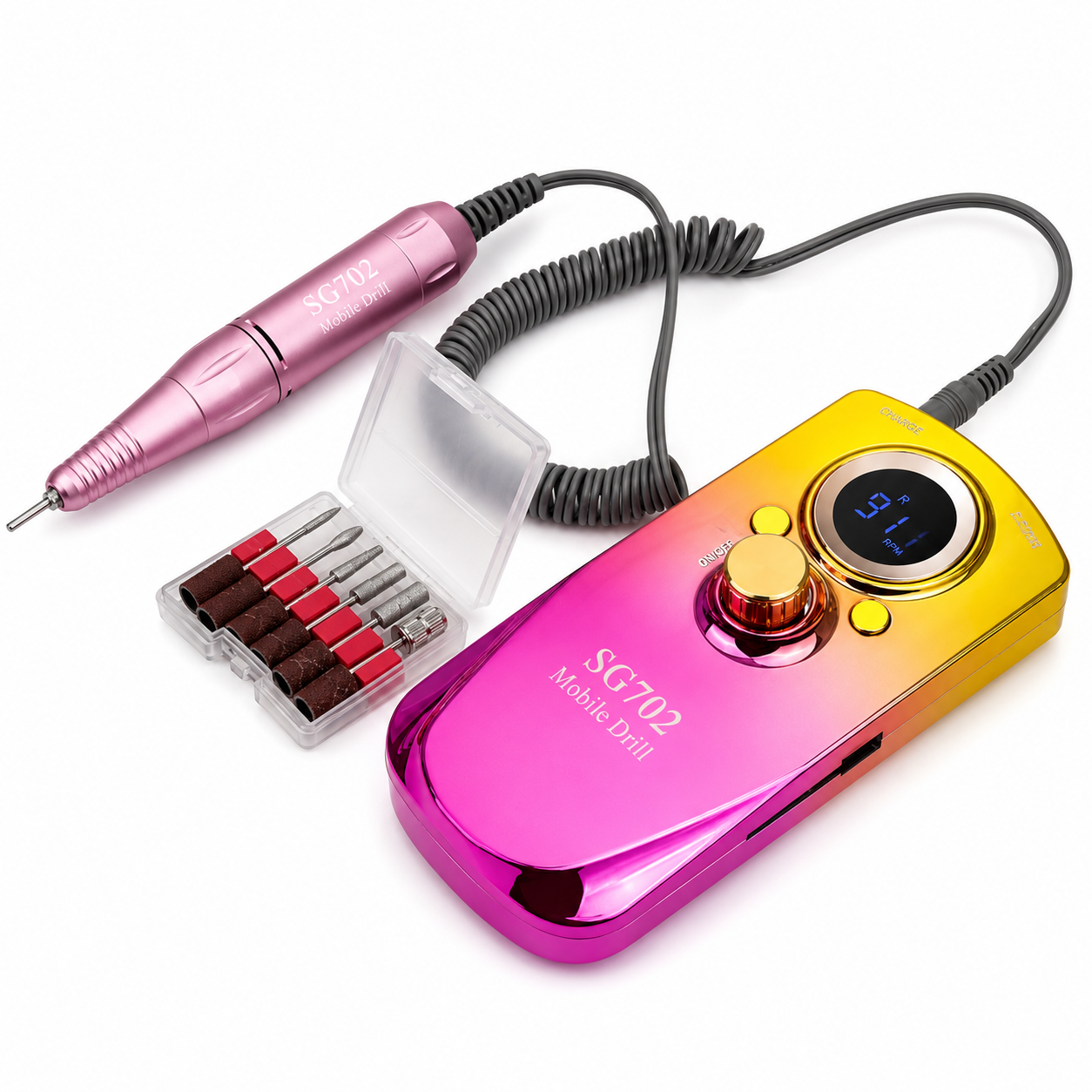 fresa portatile gradient multicolor cromo SG702