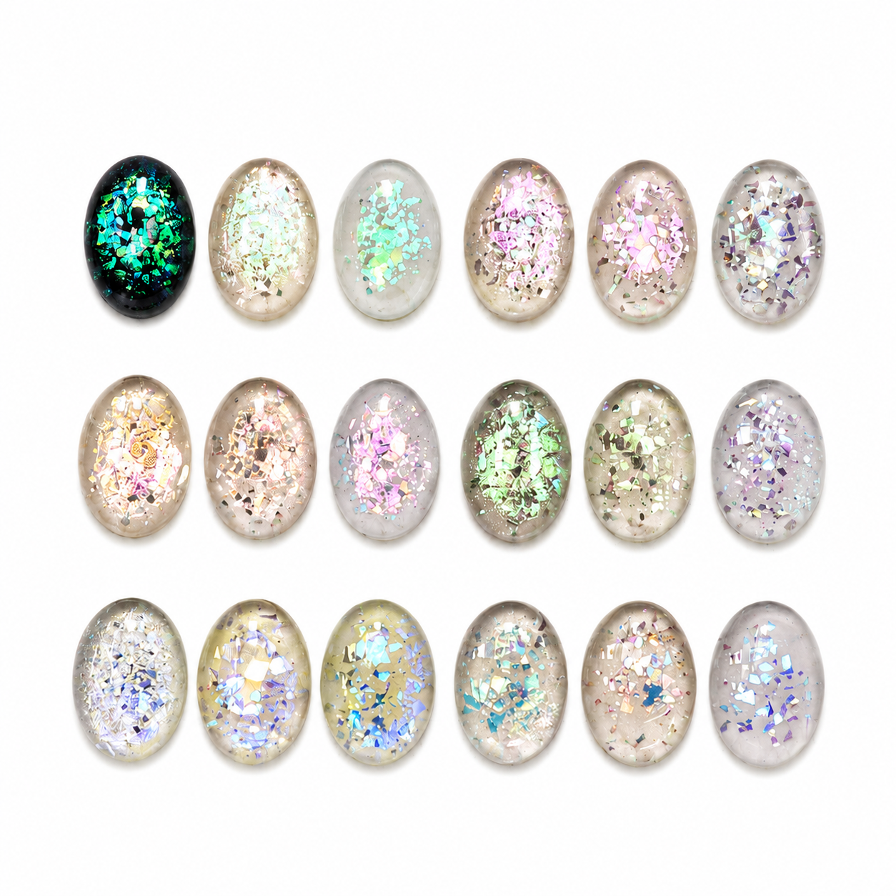 Set 6 glitter aurora shine (alta qualità)