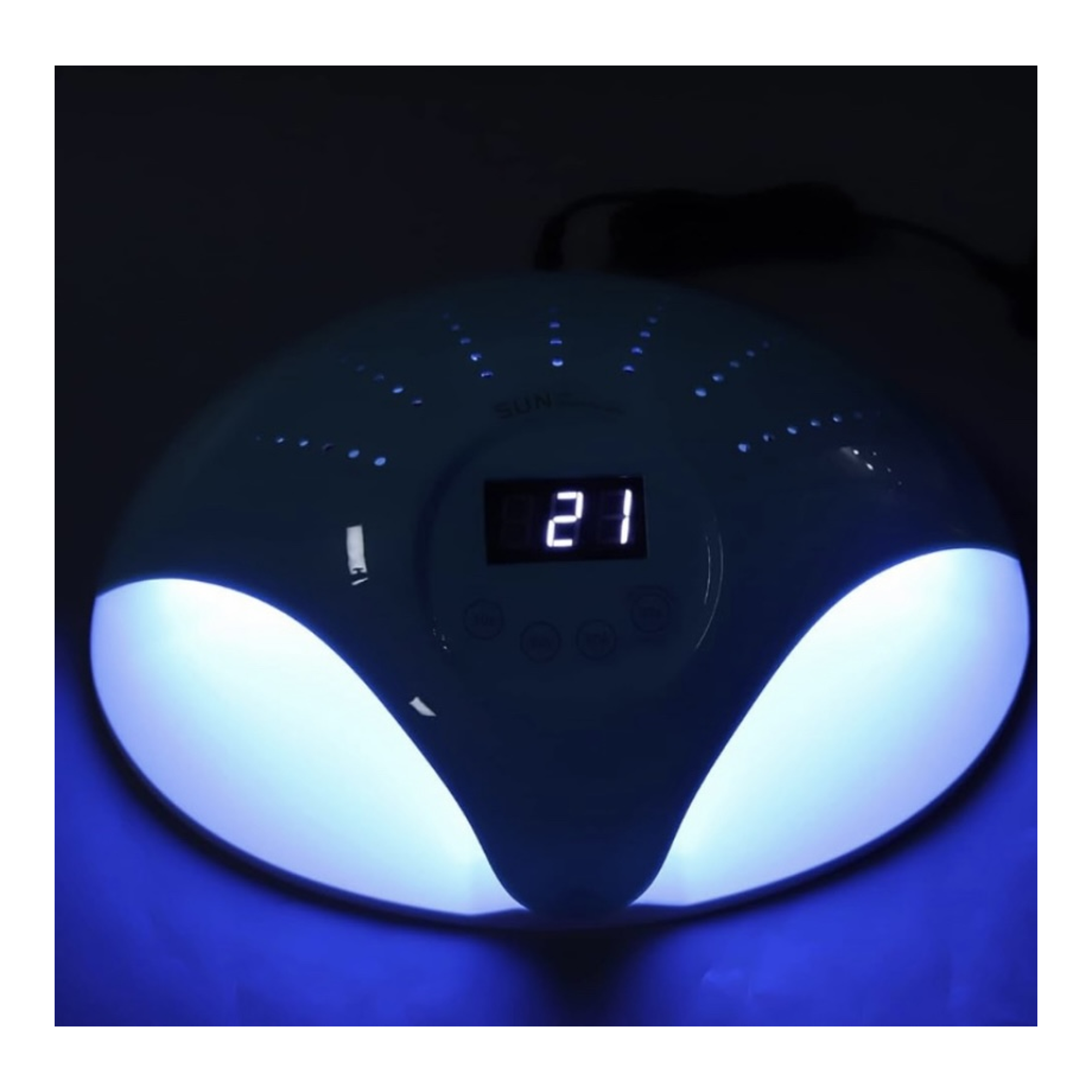 Lampada LED/UV 72 watt 2 mani