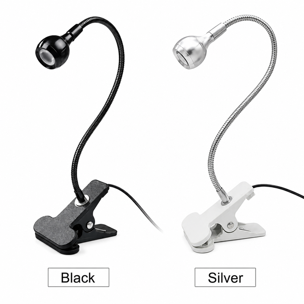 Mini lampada torcia led con morsetto