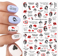 Stickers nail art 3D San Valentino