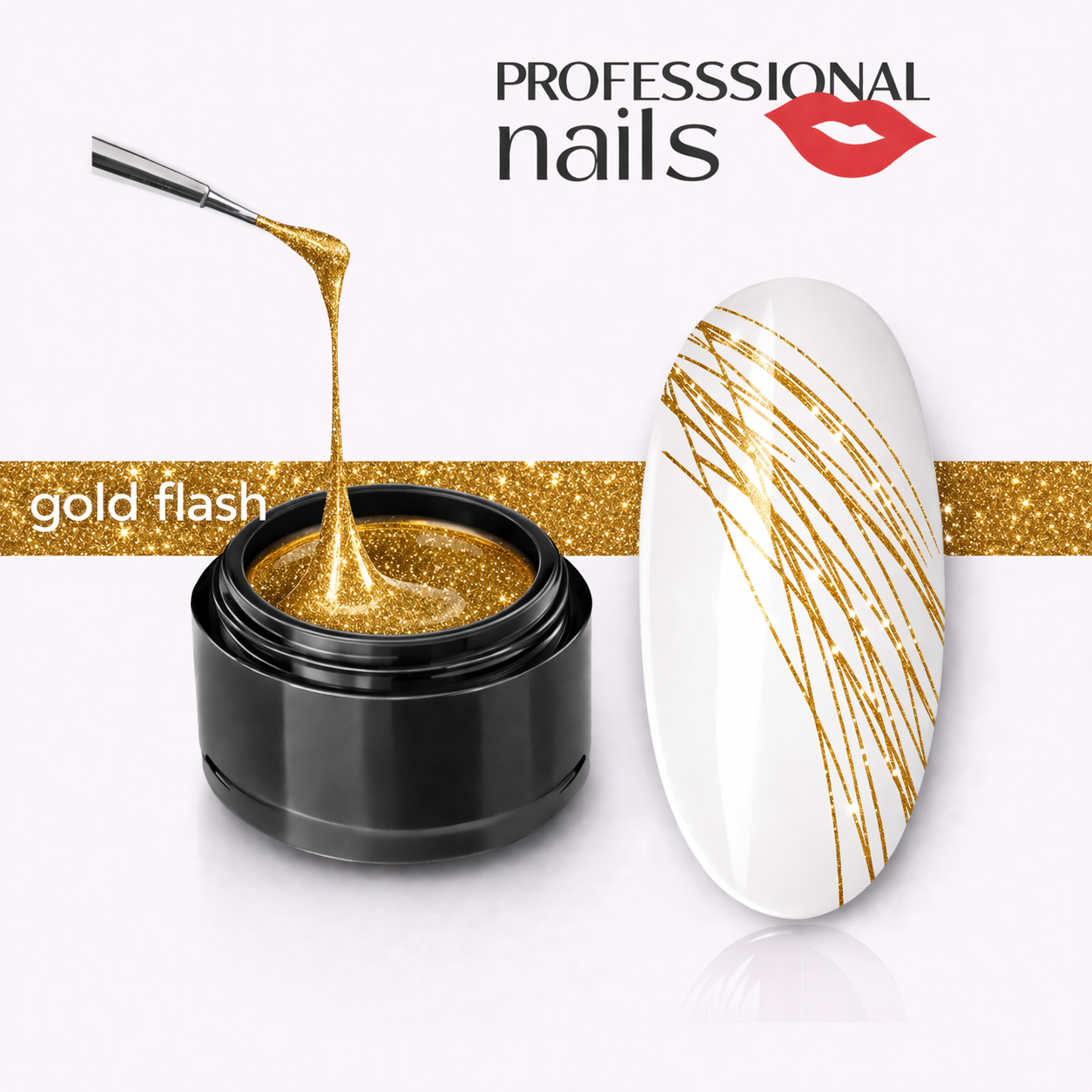 Gel spider gold flash