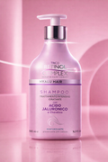 Shampoo con acido jaluronico e cheratina