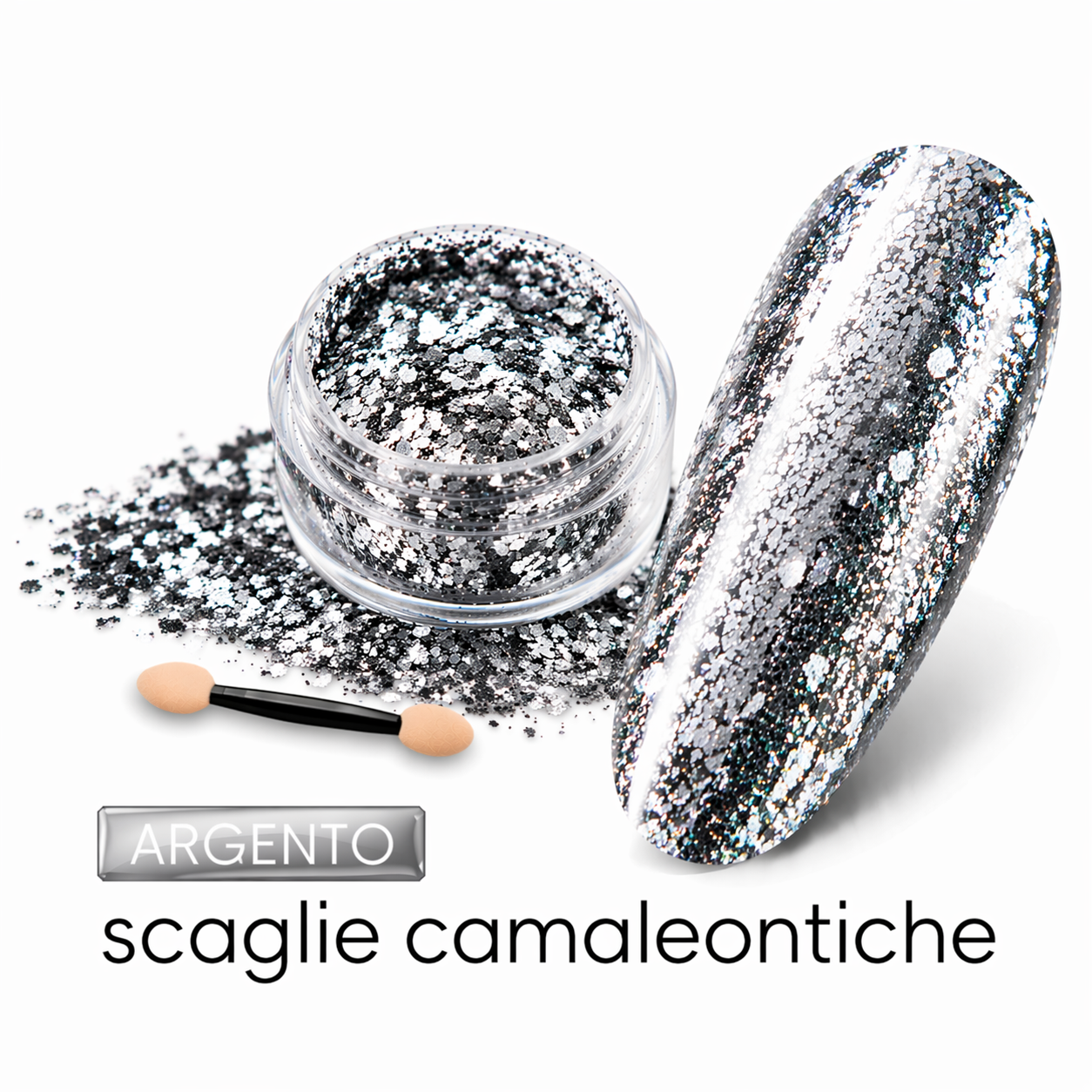 scaglie/polvere argento (alta qualità)