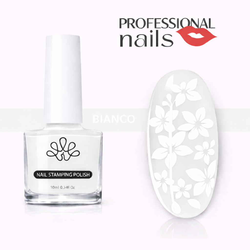 smalto stamping bianco