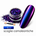 scaglie/polvere camaleontica blu (alta qualità)