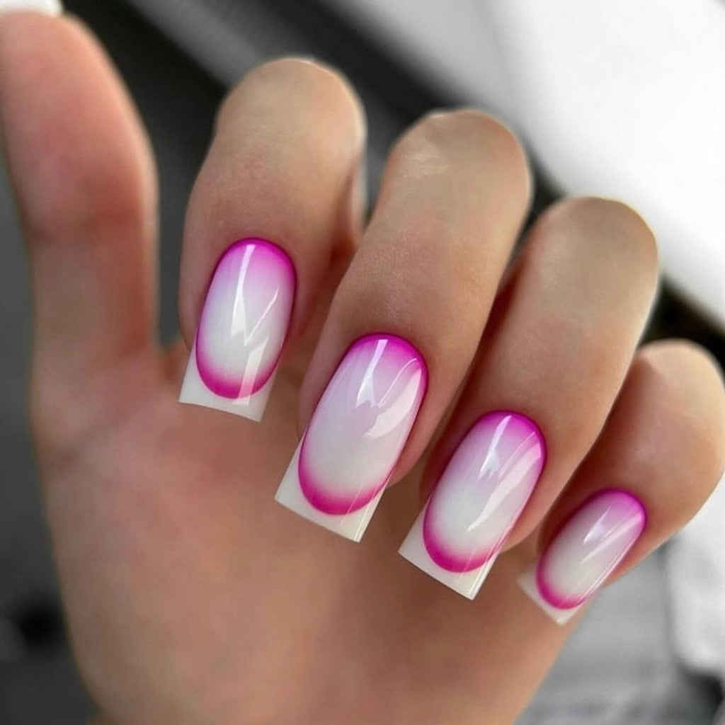 Stickers nail art french sfumato rosa