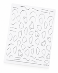STICKERS 3D CROMO ARGENTO
