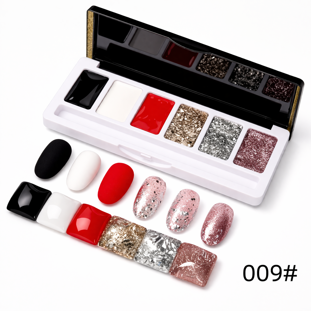 palette di gel color mix texture #009