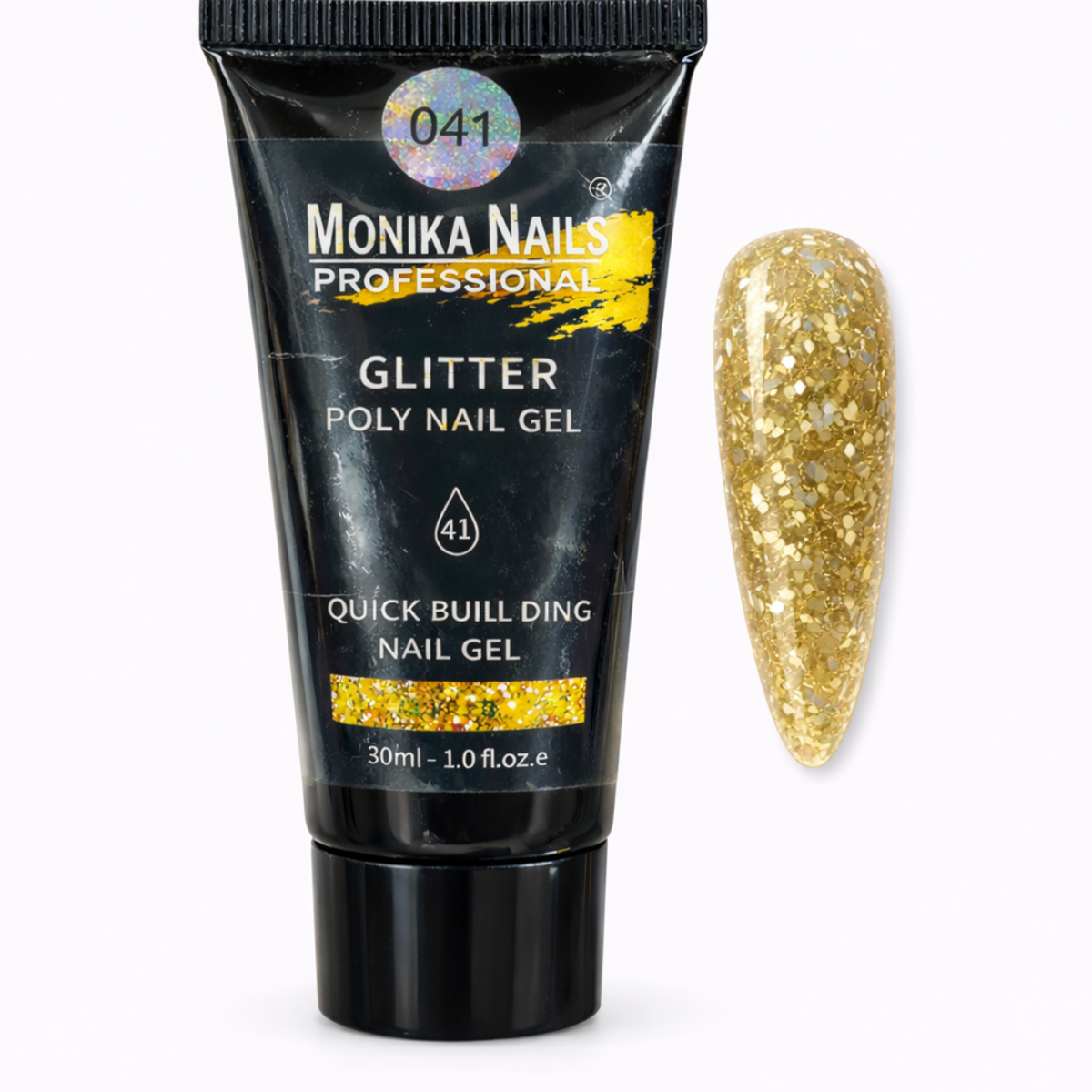 POLYGEL GLITTER DA 30 GR N. 041