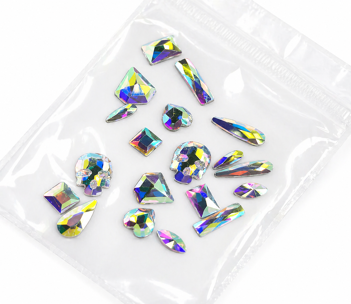 Conf. Da 10 pz Swarovski mix varie forme