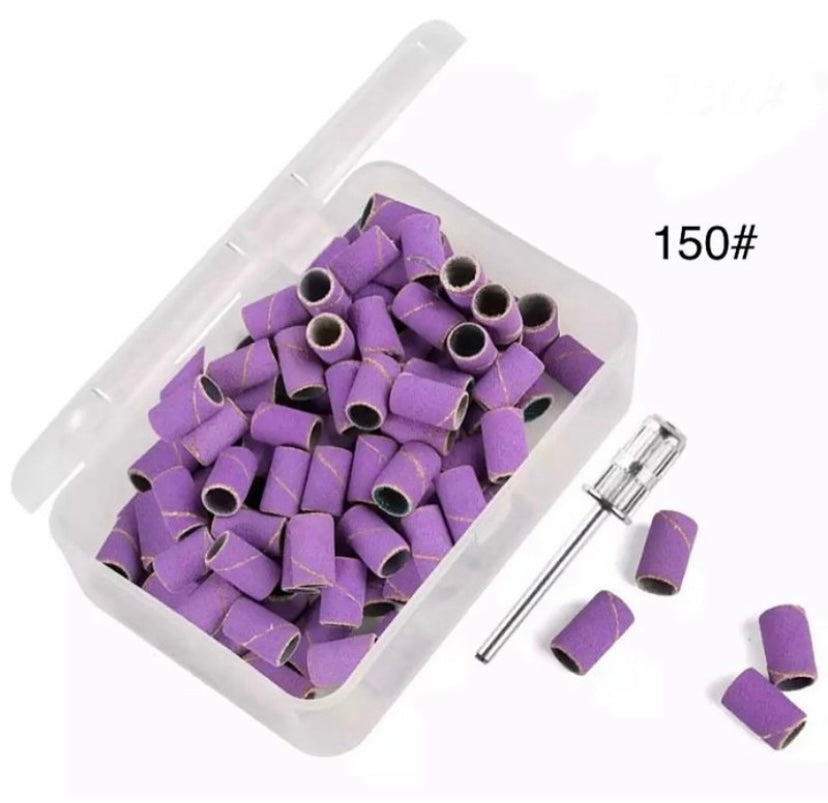Set 50 pz cilindri abrasivi 150# per fresa viola (alta qualità)
