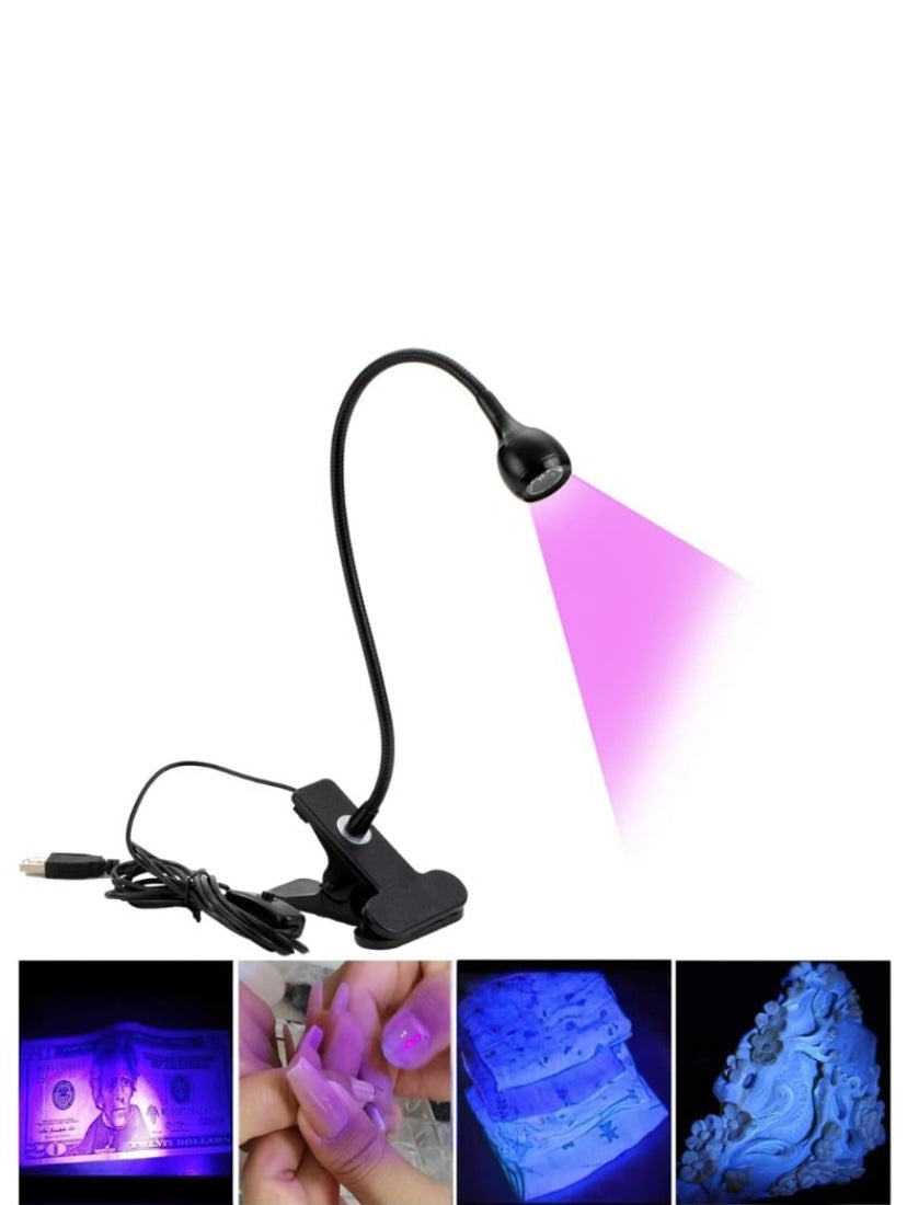 Mini lampada torcia led con morsetto