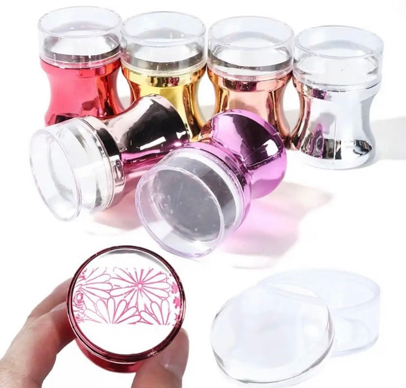 timbro stamping con lente