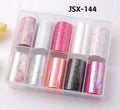 set foil 10 pz mix marble