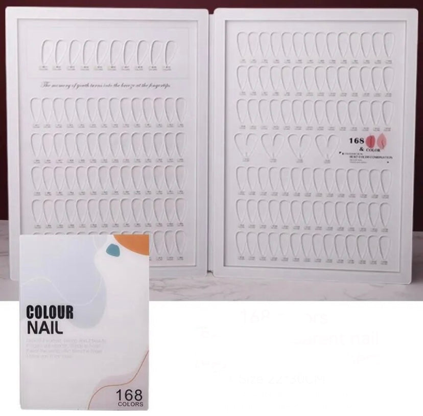 libro espositore in plexiglass per 168 colori