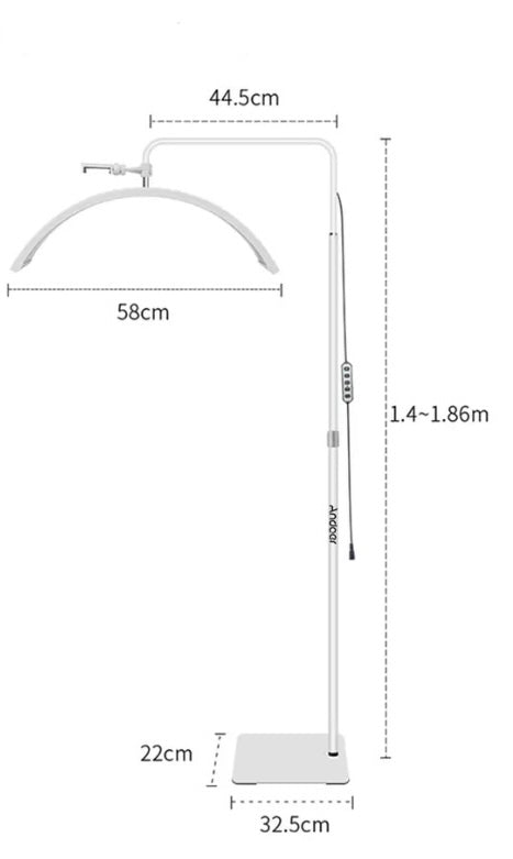 Lampada Da Pavimento Curva Moon Light