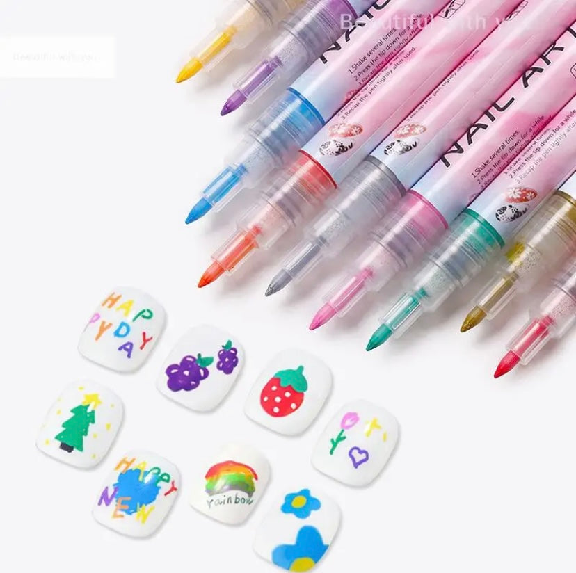 set da 12 nail art pen