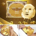 maschera viso al collagene e cristalli oro