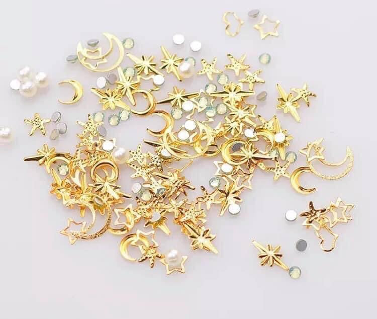 ❤️❤️🌙⭐️decorazioni in metallo lune/stelle