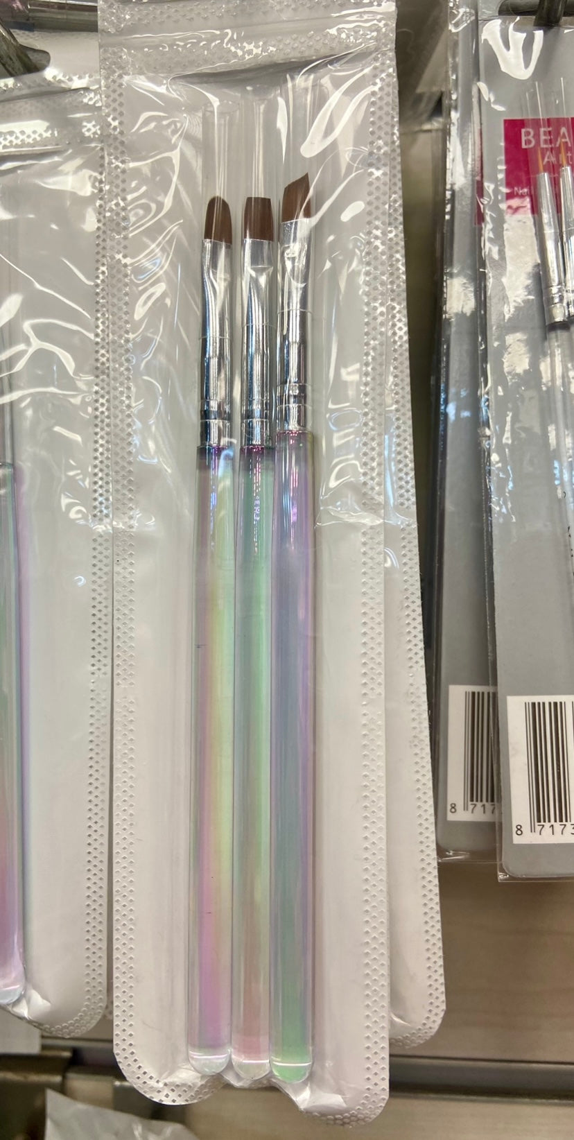 set 3 pennelli gradient laser da ricostruzione unghie