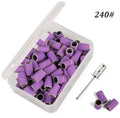 Set 50 pz cilindri abrasivi #240 per fresa viola (alta qualità)