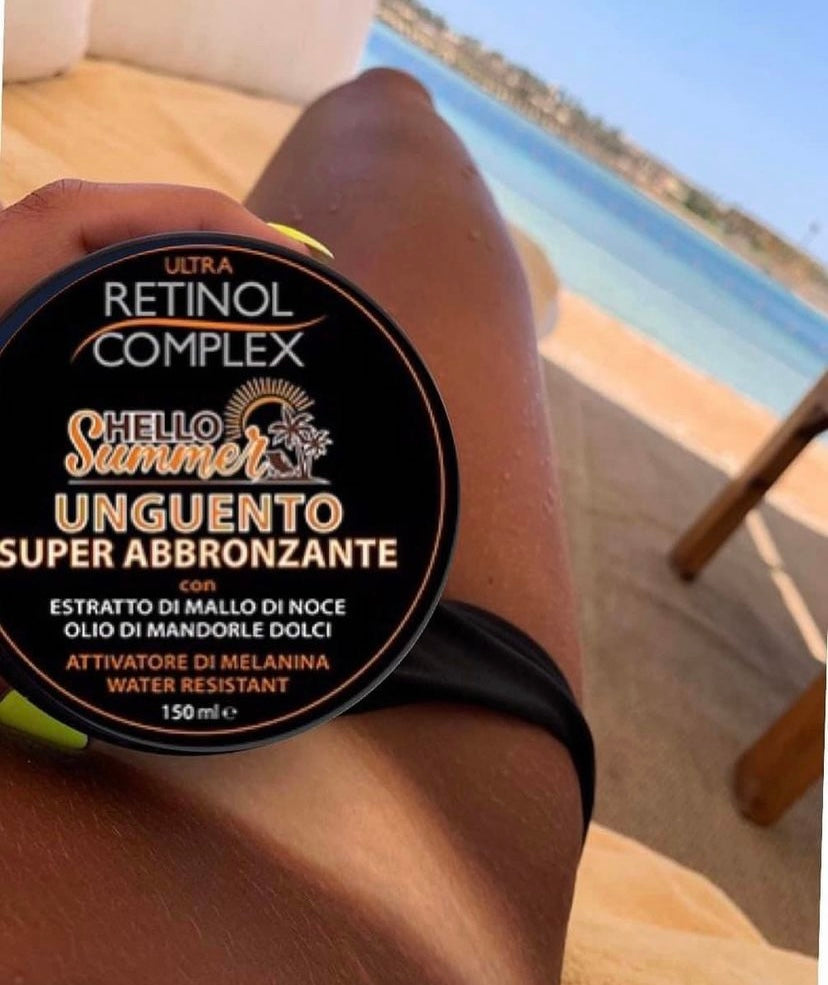 Super abbronzante con mallo di noce