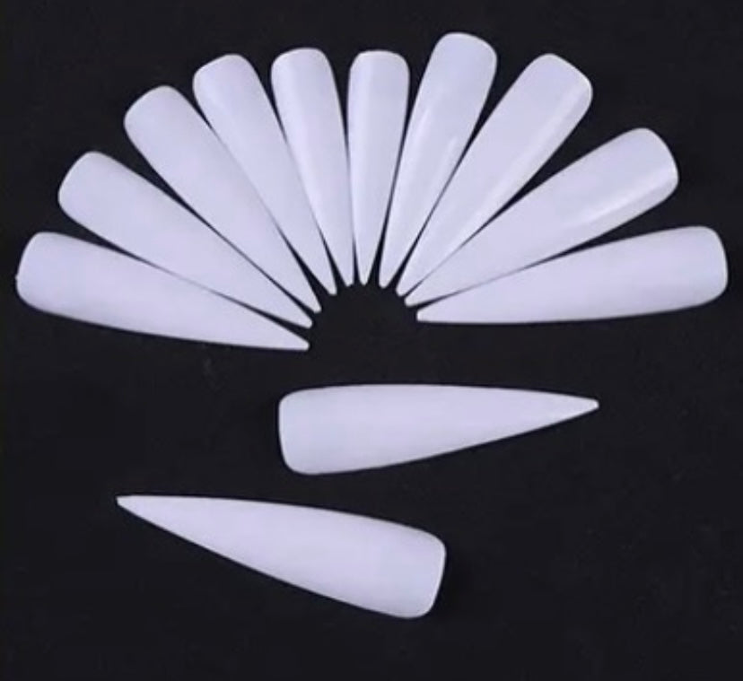 Conf. Da 50 pz tip stiletto medio (per pratica nail art)