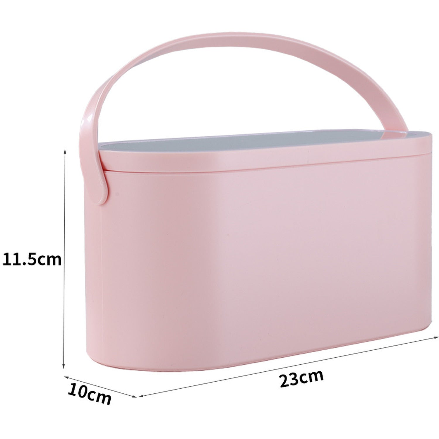 Organizer beauty case con specchio led regolabile e ricaricabile