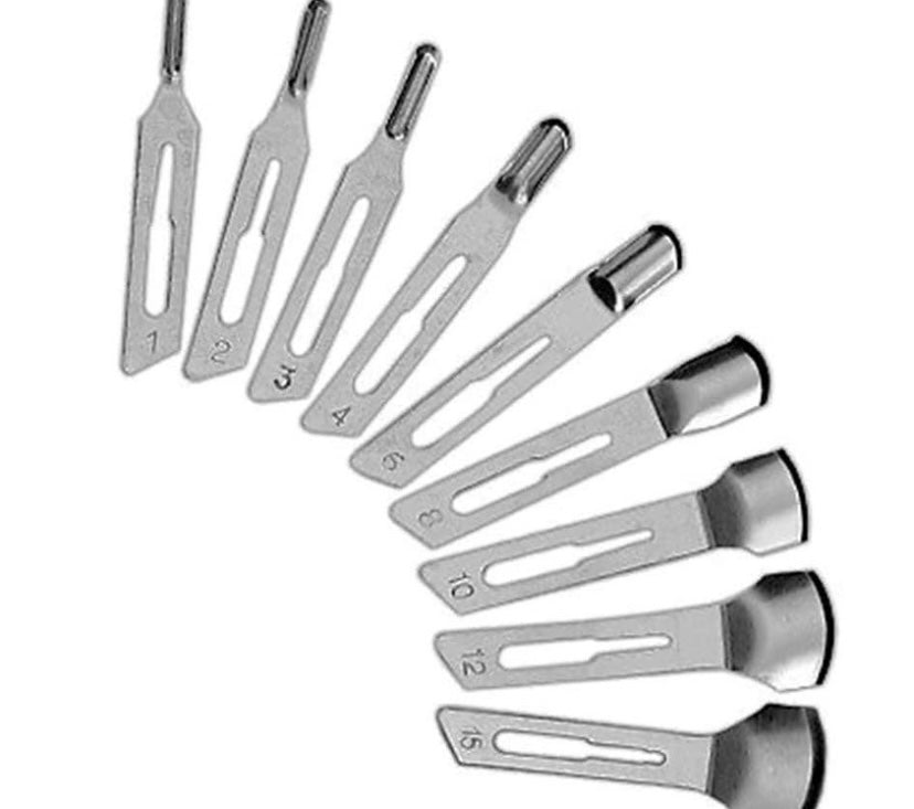 set da 10 lame sgorbie
